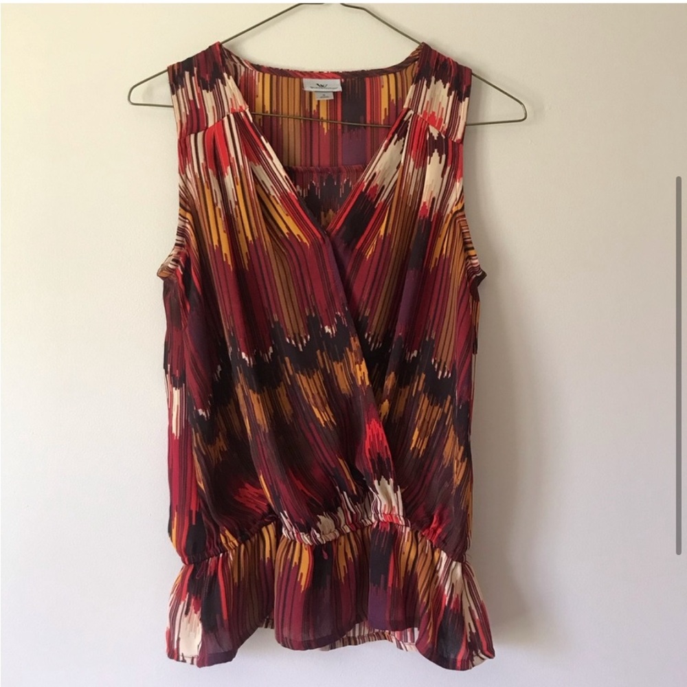 Peplum Wrap Tank Top